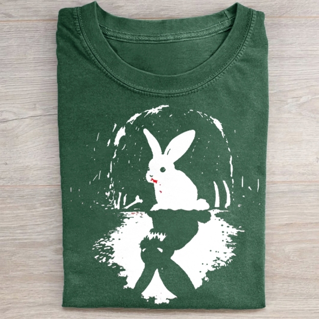 Surreal Duality Rabbit Reflection Washed Tee 