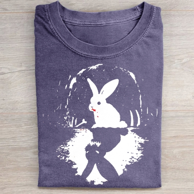 Surreal Duality Rabbit Reflection Washed Tee 