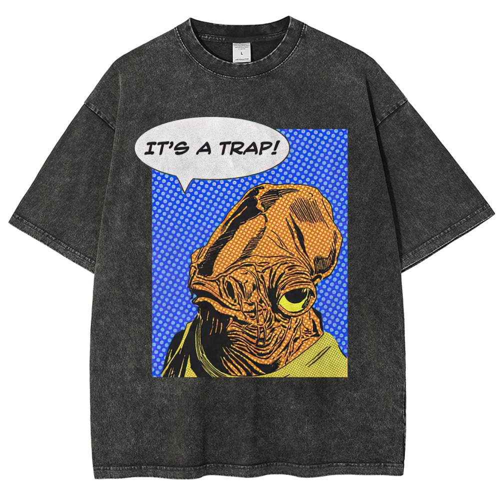 "It's A Trap!" Ackbar Pop Art Washed T-Shirt