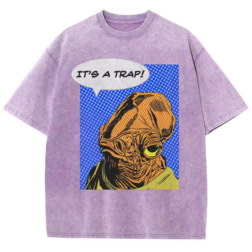 "It's A Trap!" Ackbar Pop Art Washed T-Shirt