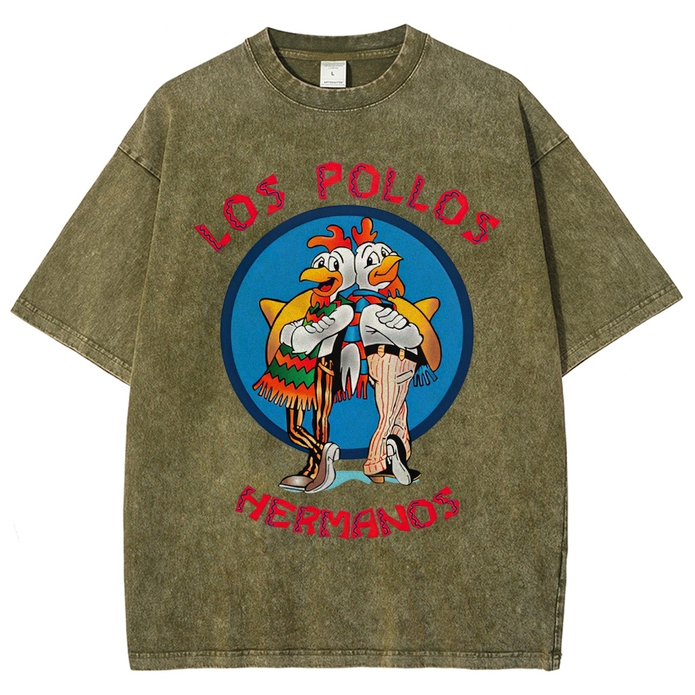 "Los Pollos Hermanos" Breaking Bad Washed T-Shirt