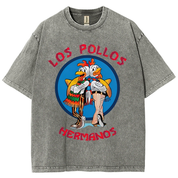 "Los Pollos Hermanos" Breaking Bad Washed T-Shirt