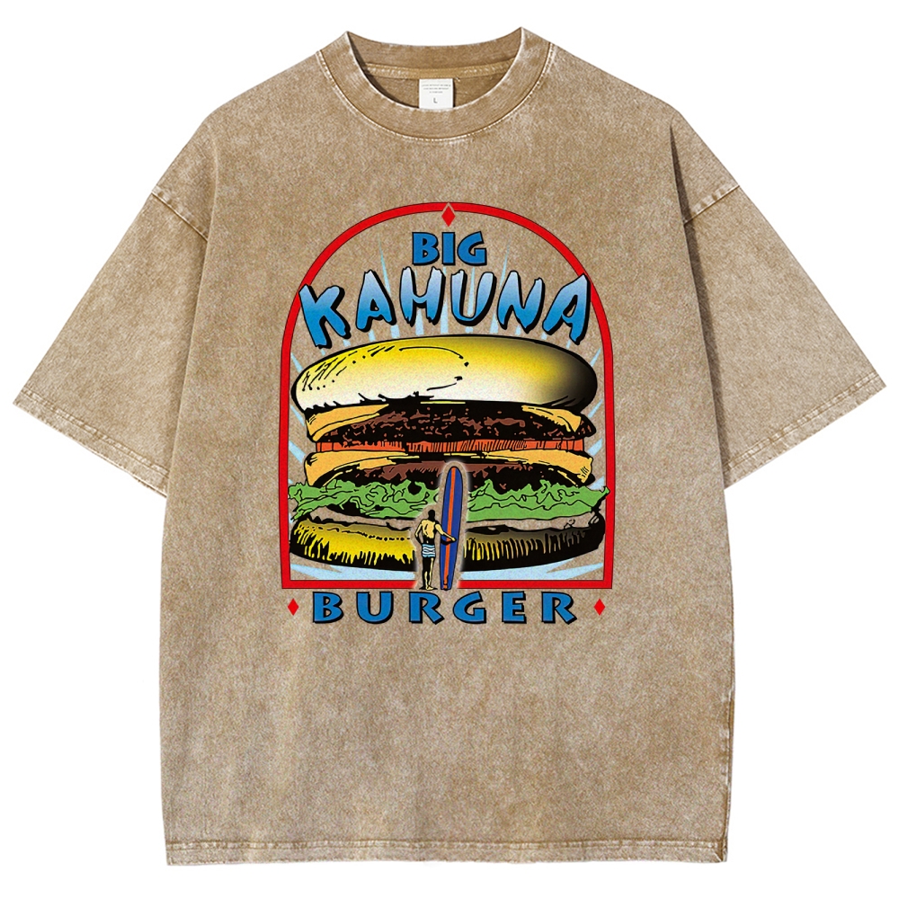 "Big Kahuna Burger" Retro Surf Washed T-Shirt