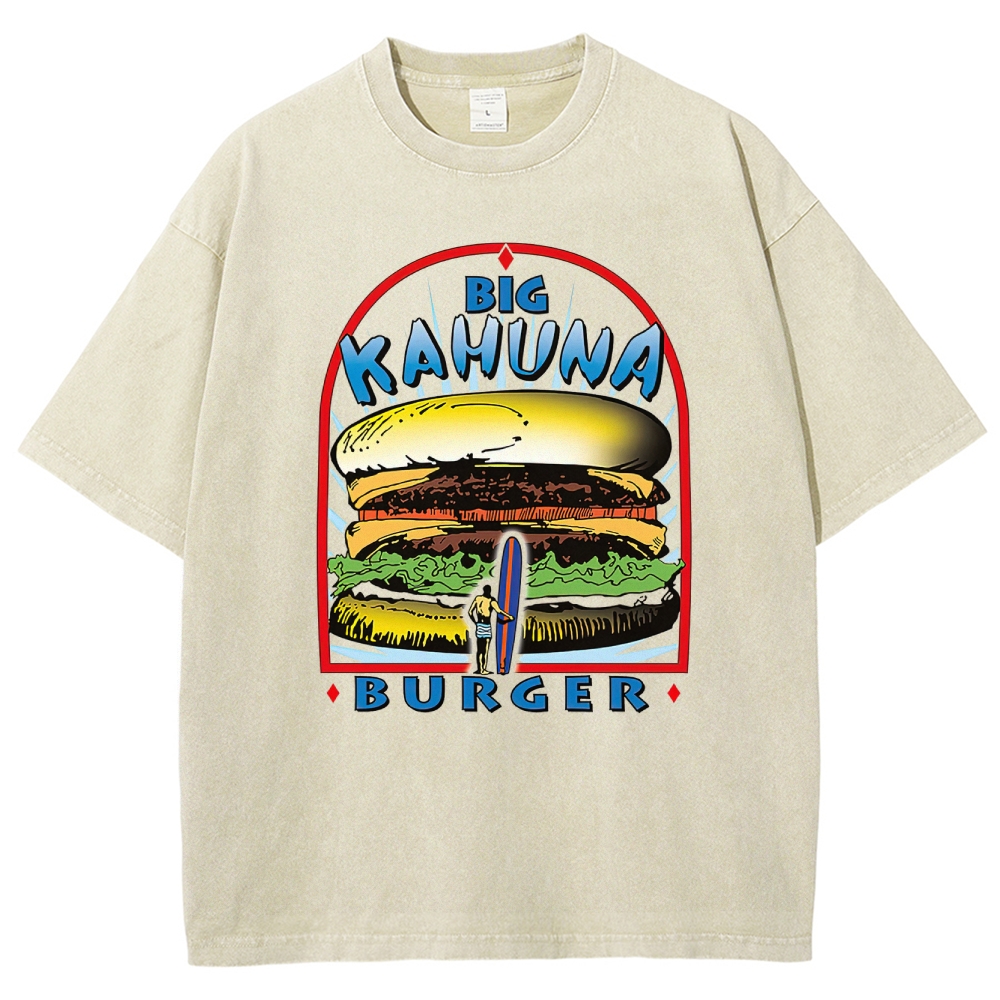 "Big Kahuna Burger" Retro Surf Washed T-Shirt