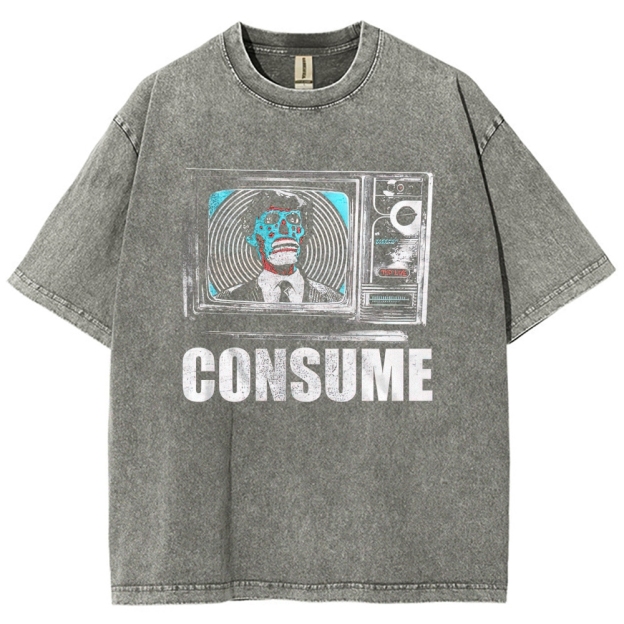 "CONSUME" They Live Washed T-Shirt