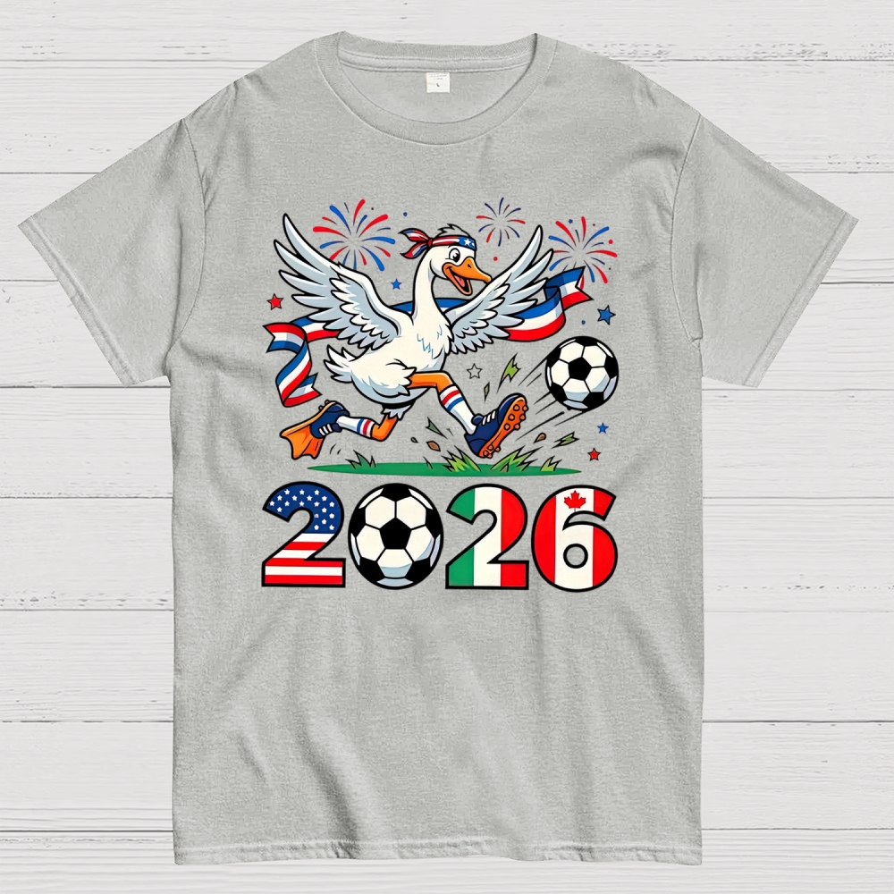 World Cup Funny 2026 Soccer GooseCotton T-shirt 
