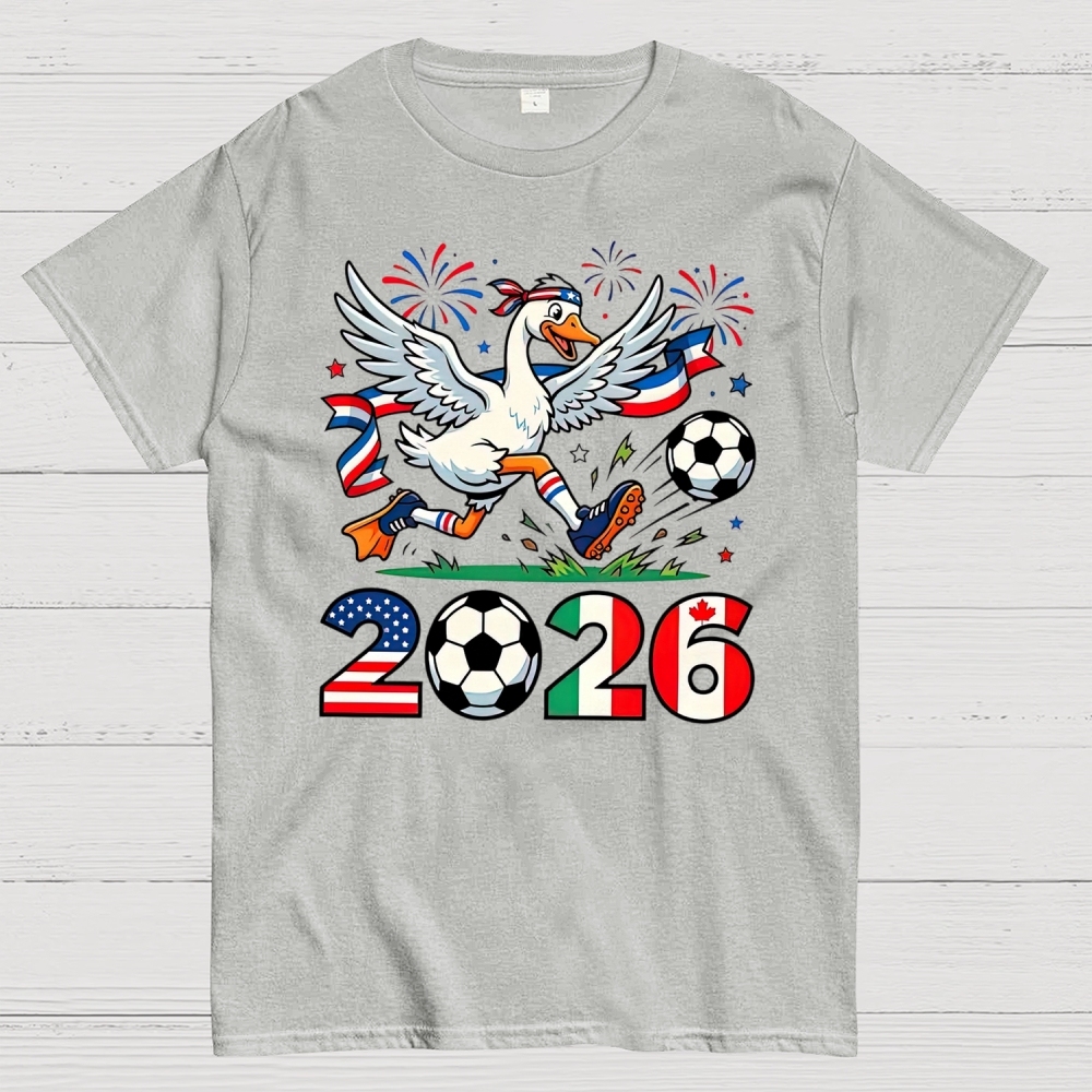 World Cup Funny 2026 Soccer GooseCotton T-shirt 