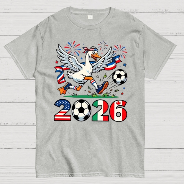 World Cup Funny 2026 Soccer GooseCotton T-shirt 