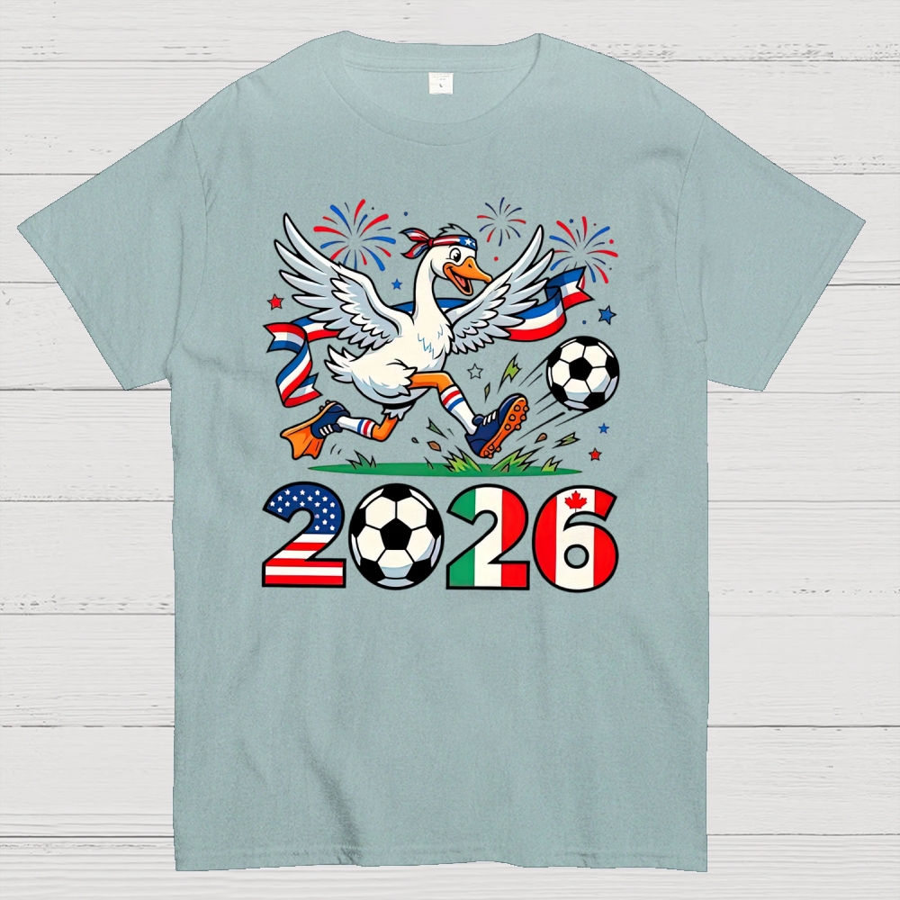World Cup Funny 2026 Soccer GooseCotton T-shirt 