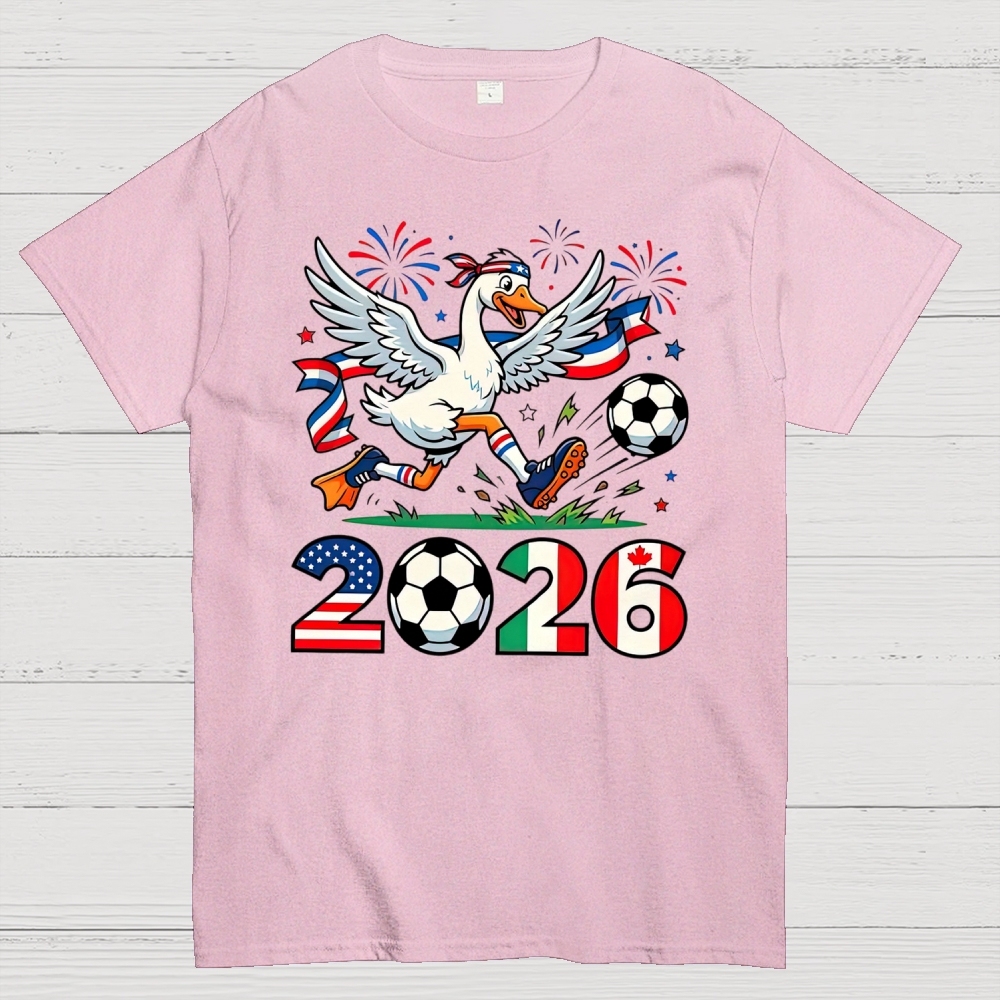 World Cup Funny 2026 Soccer GooseCotton T-shirt 