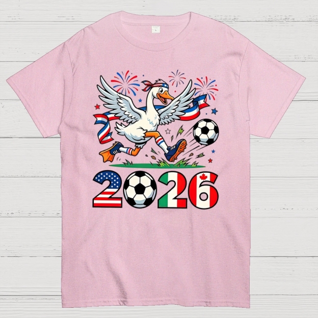 World Cup Funny 2026 Soccer GooseCotton T-shirt 