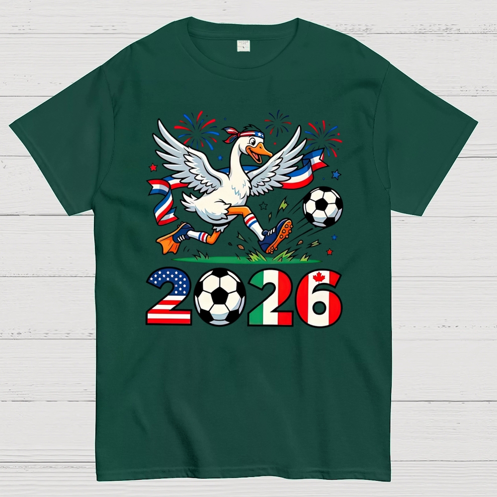 World Cup Funny 2026 Soccer GooseCotton T-shirt 