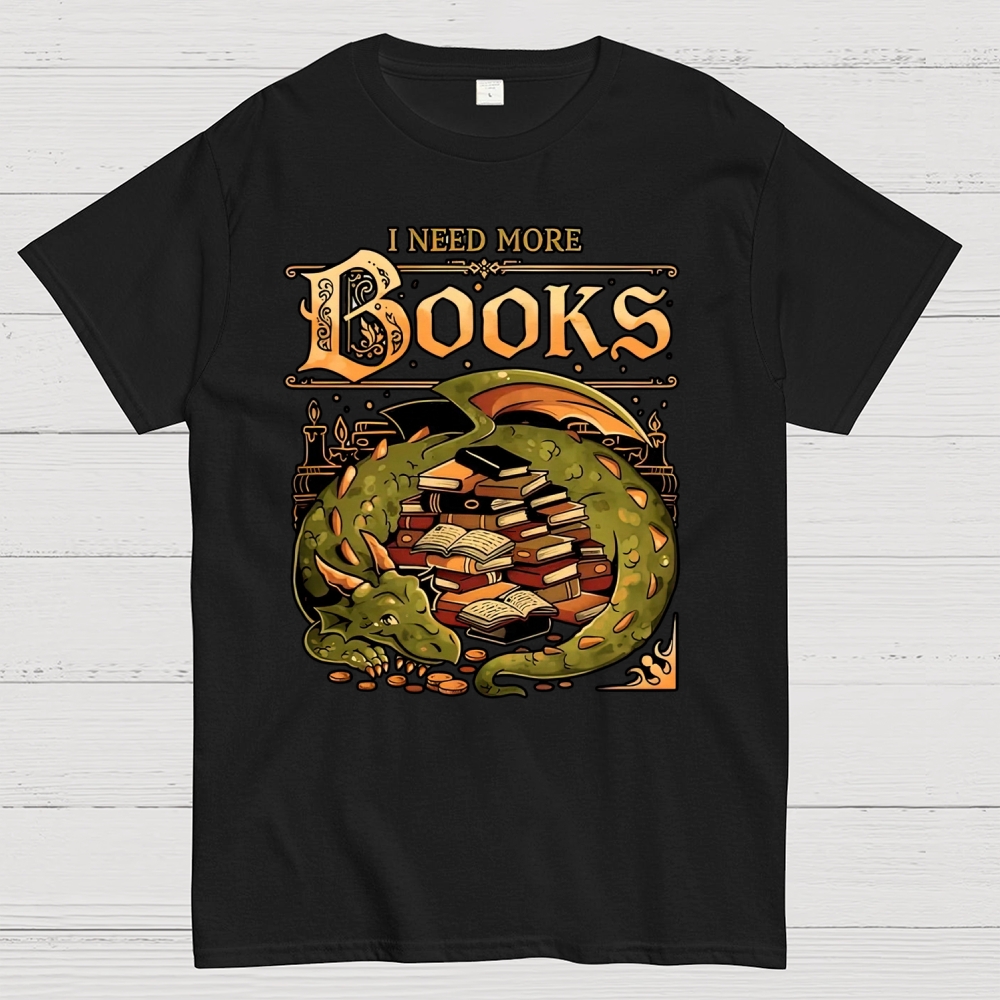 I Need More Books Cotton T-shirt 