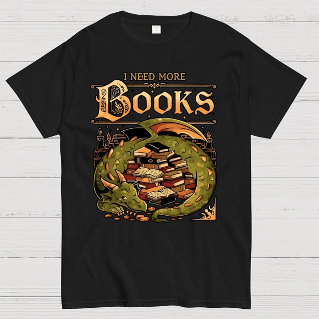 I Need More Books Cotton T-shirt 