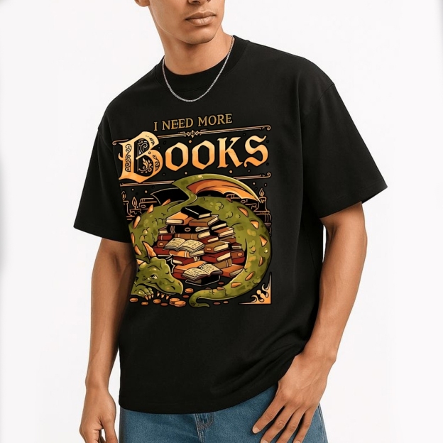I Need More Books Cotton T-shirt 
