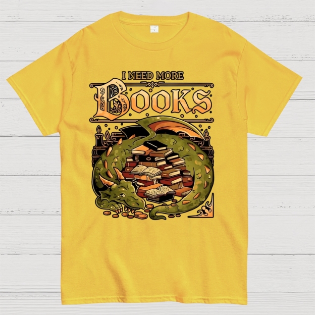 I Need More Books Cotton T-shirt 