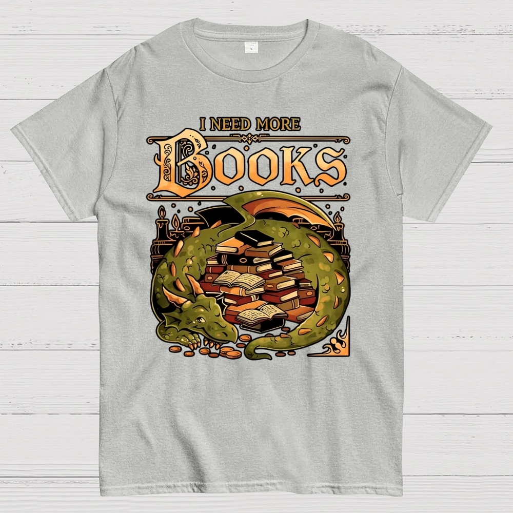 I Need More Books Cotton T-shirt 