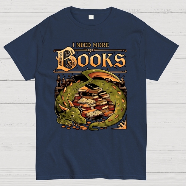 I Need More Books Cotton T-shirt 