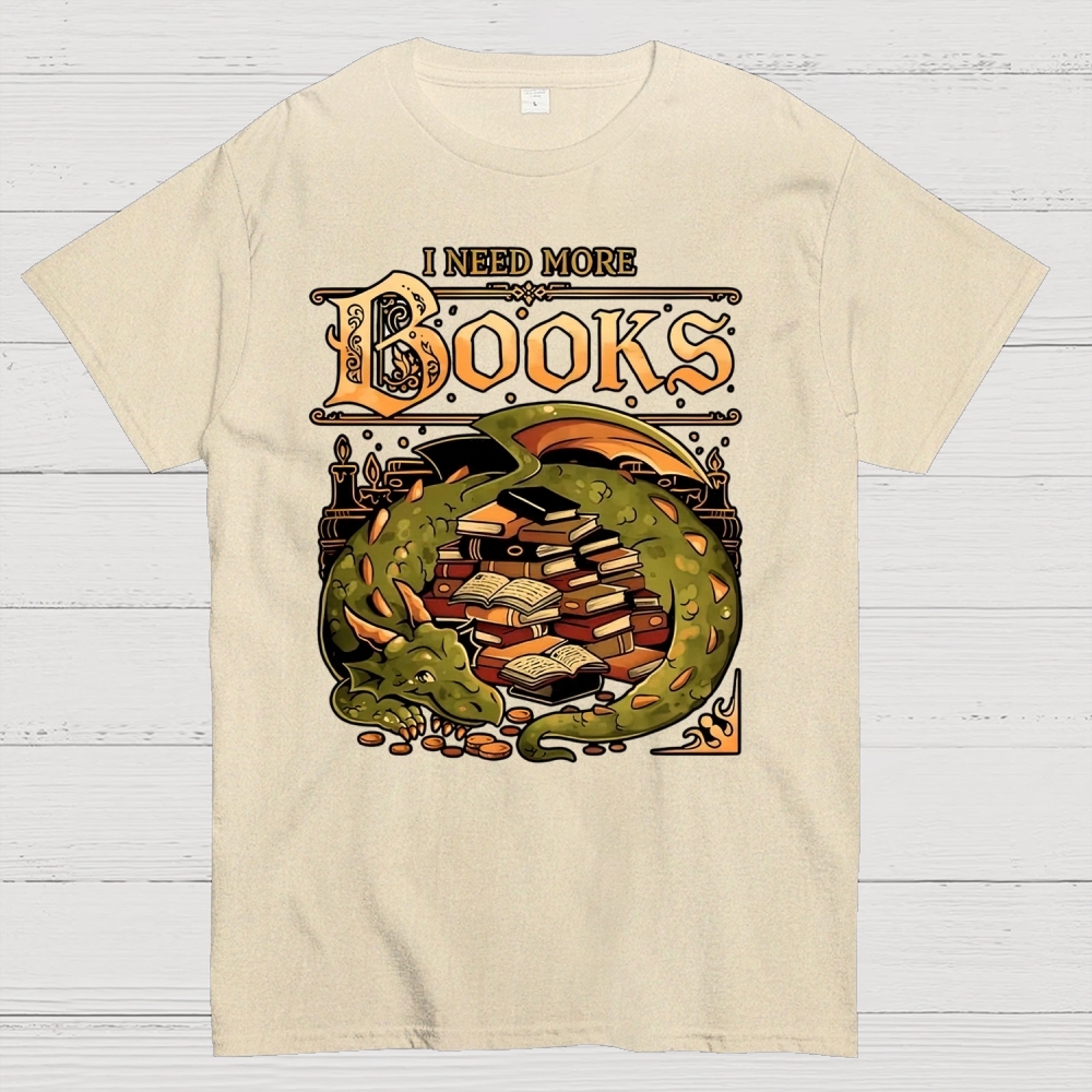 I Need More Books Cotton T-shirt 