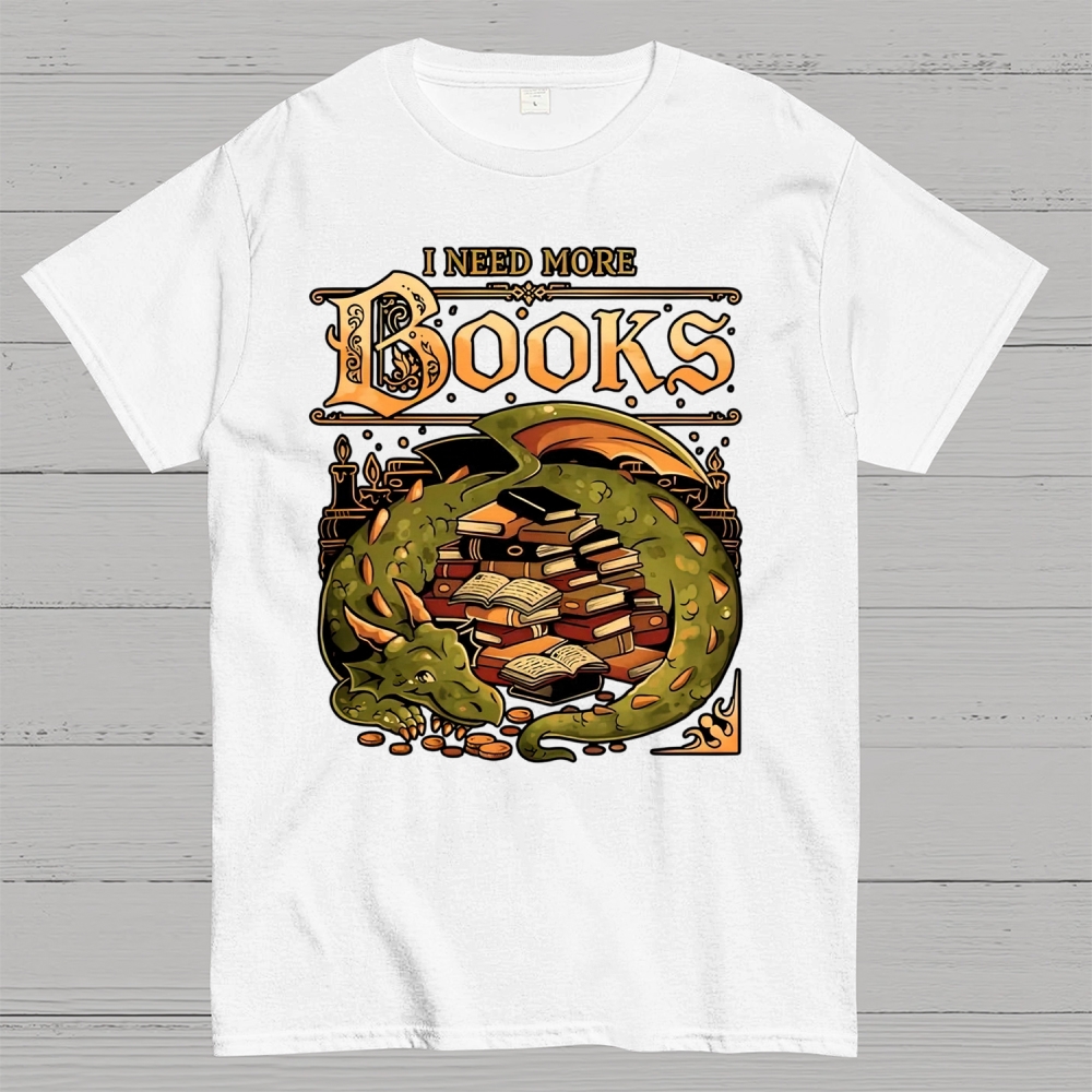 I Need More Books Cotton T-shirt 