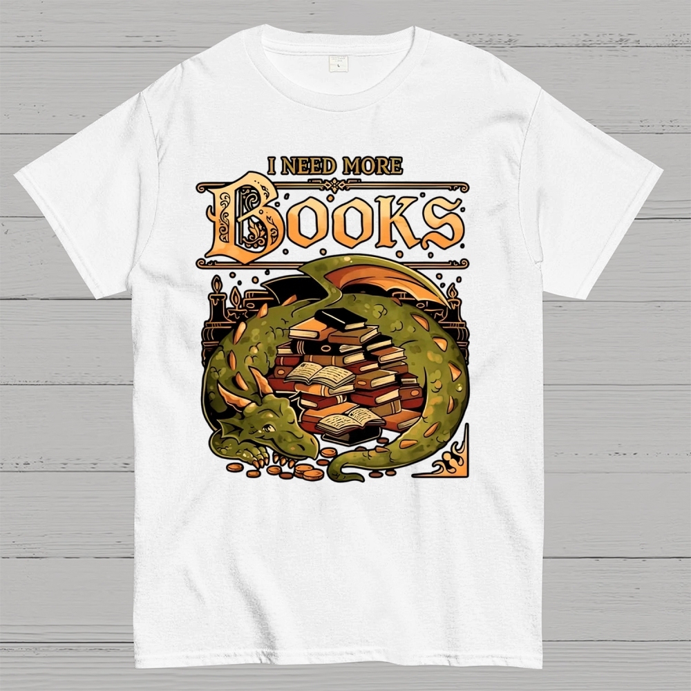 I Need More Books Cotton T-shirt 