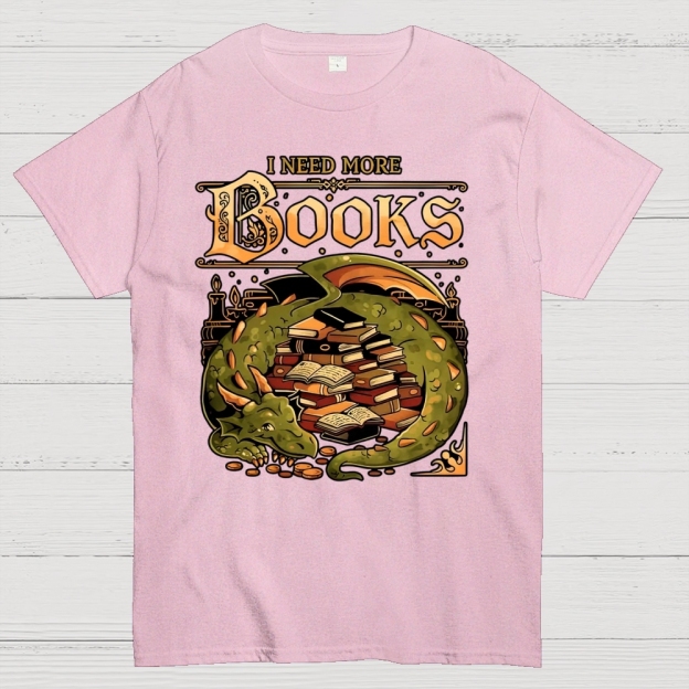 I Need More Books Cotton T-shirt 