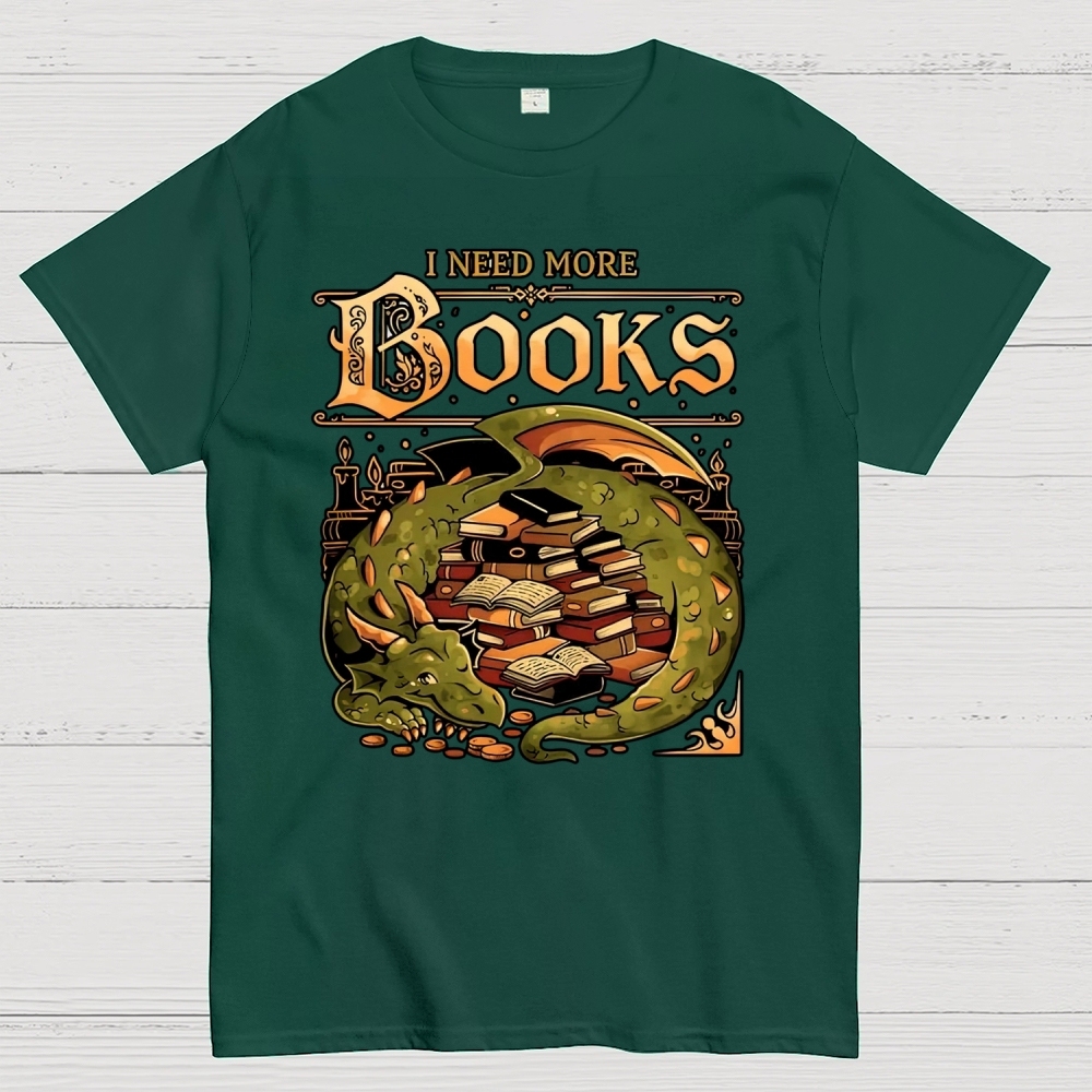 I Need More Books Cotton T-shirt 
