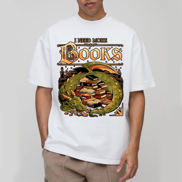 I Need More Books Cotton T-shirt 