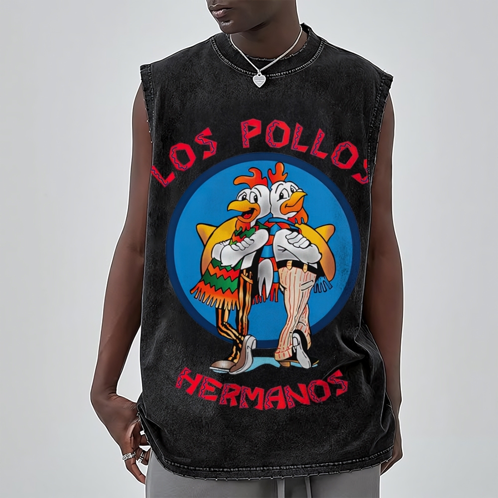 "Los Pollos Hermanos" Breaking Bad Washed Tank Top