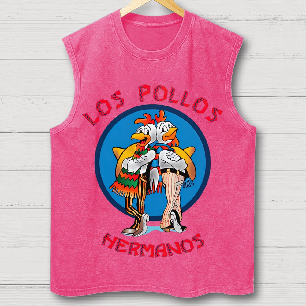 "Los Pollos Hermanos" Breaking Bad Washed Tank Top