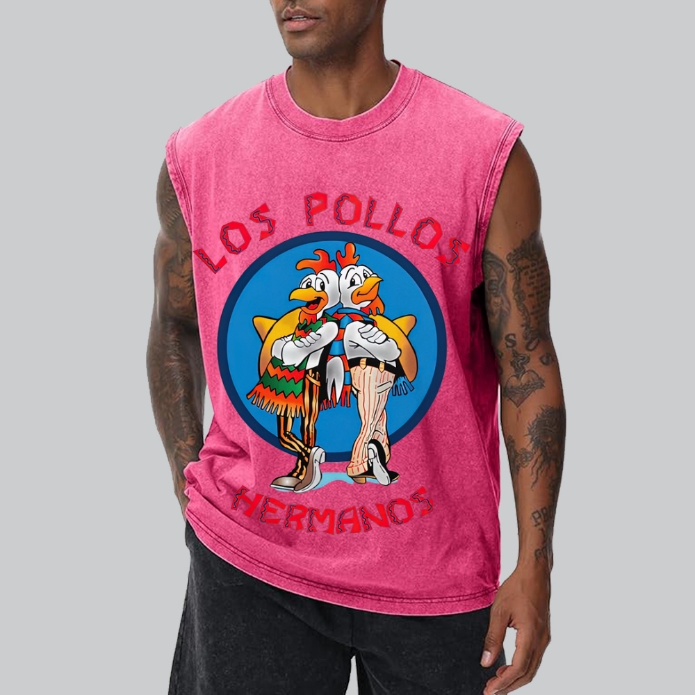 "Los Pollos Hermanos" Breaking Bad Washed Tank Top