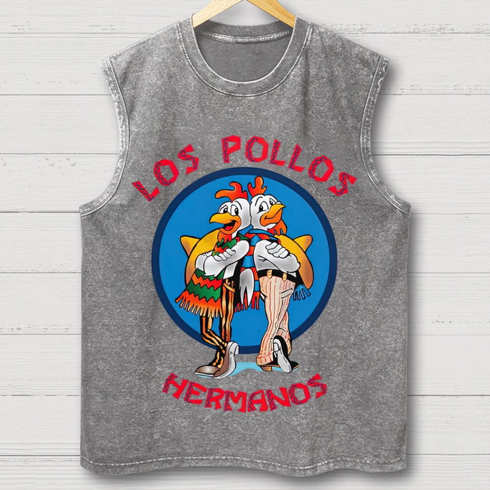 "Los Pollos Hermanos" Breaking Bad Washed Tank Top