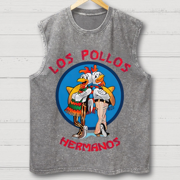 "Los Pollos Hermanos" Breaking Bad Washed Tank Top