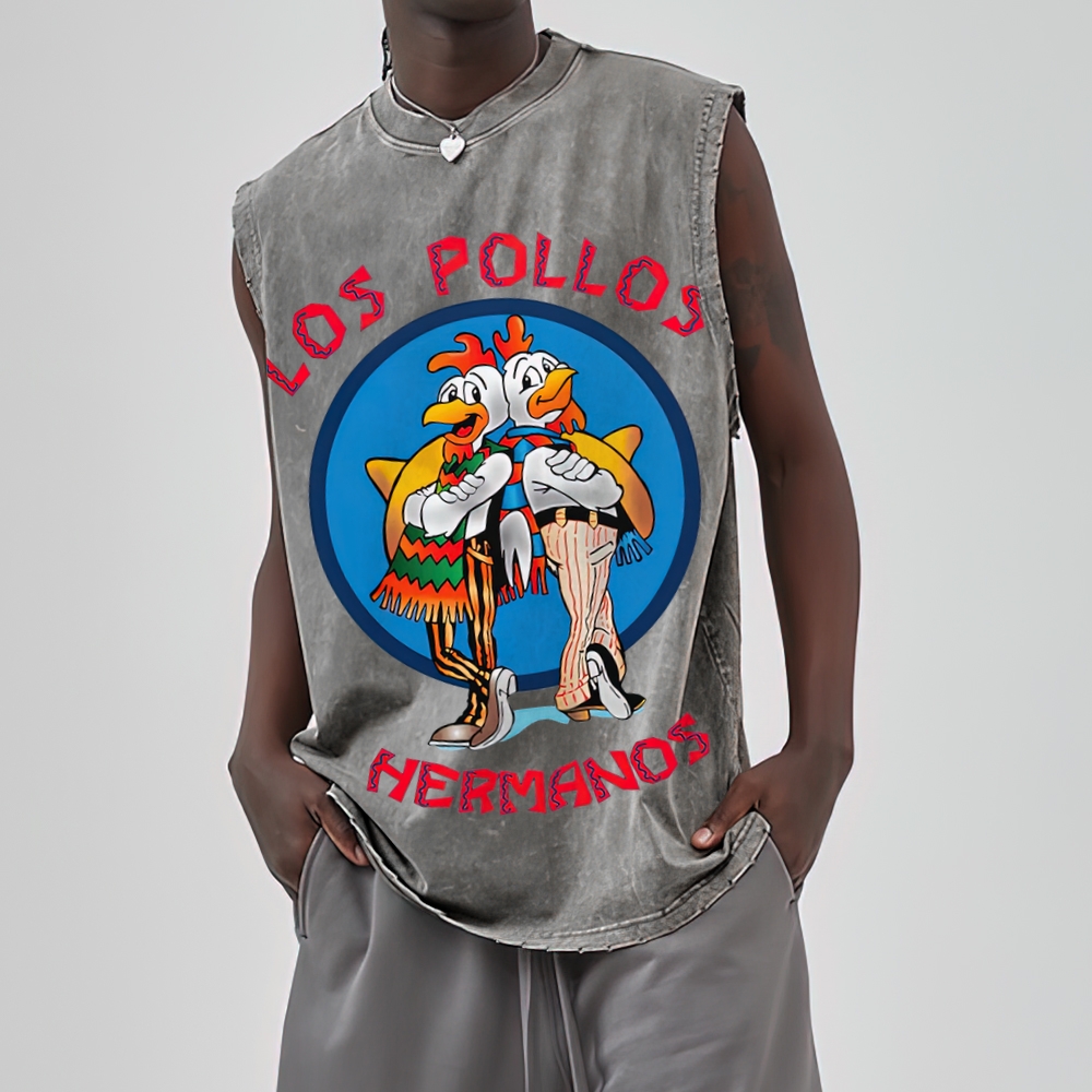 "Los Pollos Hermanos" Breaking Bad Washed Tank Top