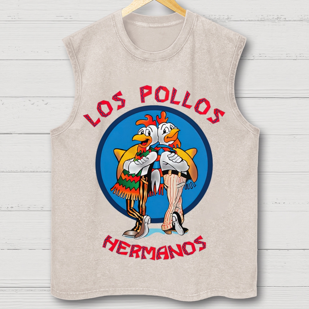 "Los Pollos Hermanos" Breaking Bad Washed Tank Top