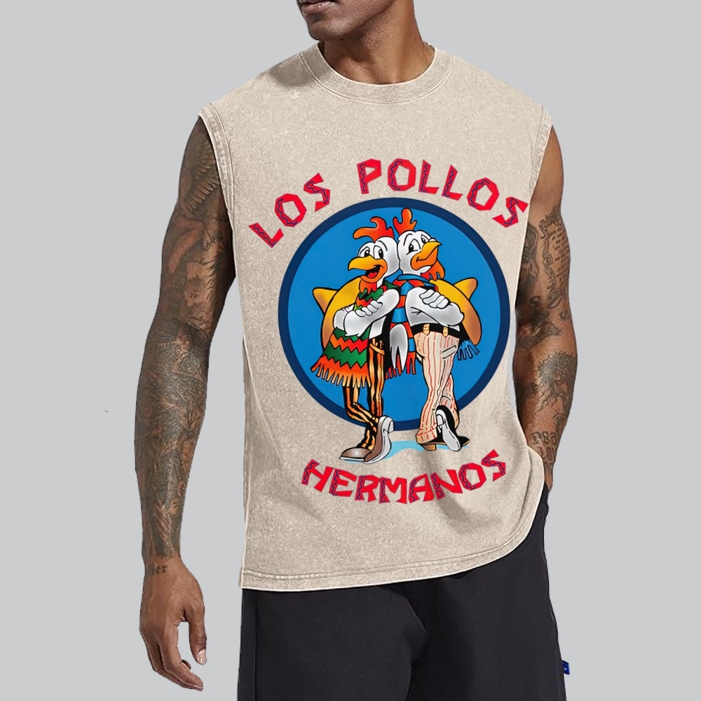 "Los Pollos Hermanos" Breaking Bad Washed Tank Top