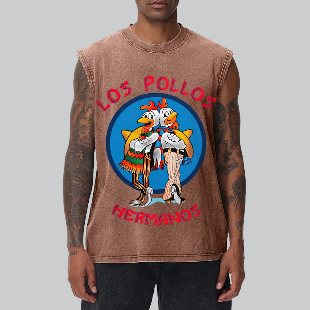 "Los Pollos Hermanos" Breaking Bad Washed Tank Top