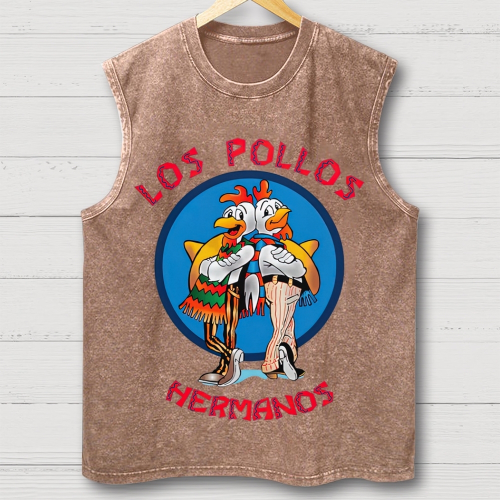 "Los Pollos Hermanos" Breaking Bad Washed Tank Top