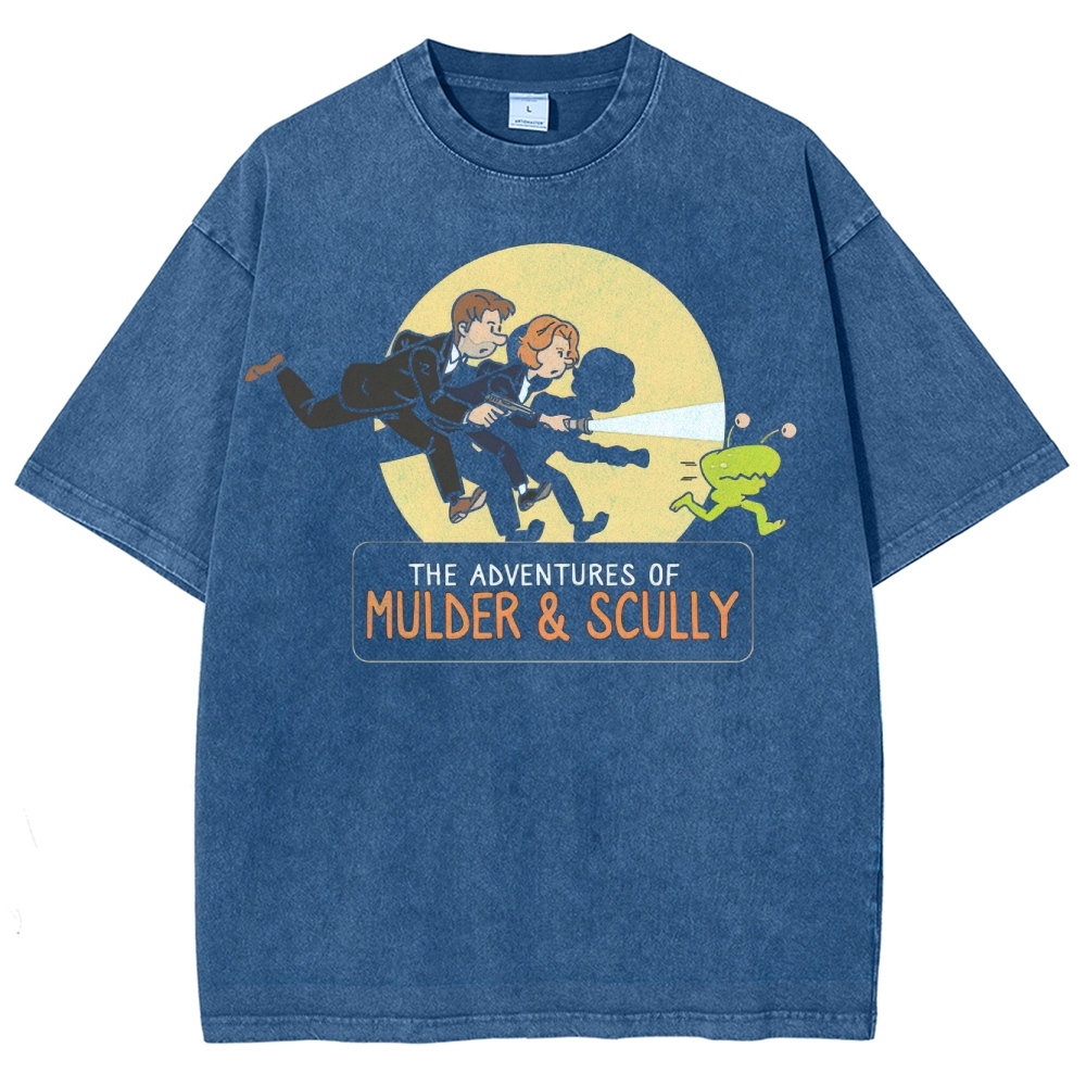 Cartoon Paranormal Adventure Washed T-Shirt