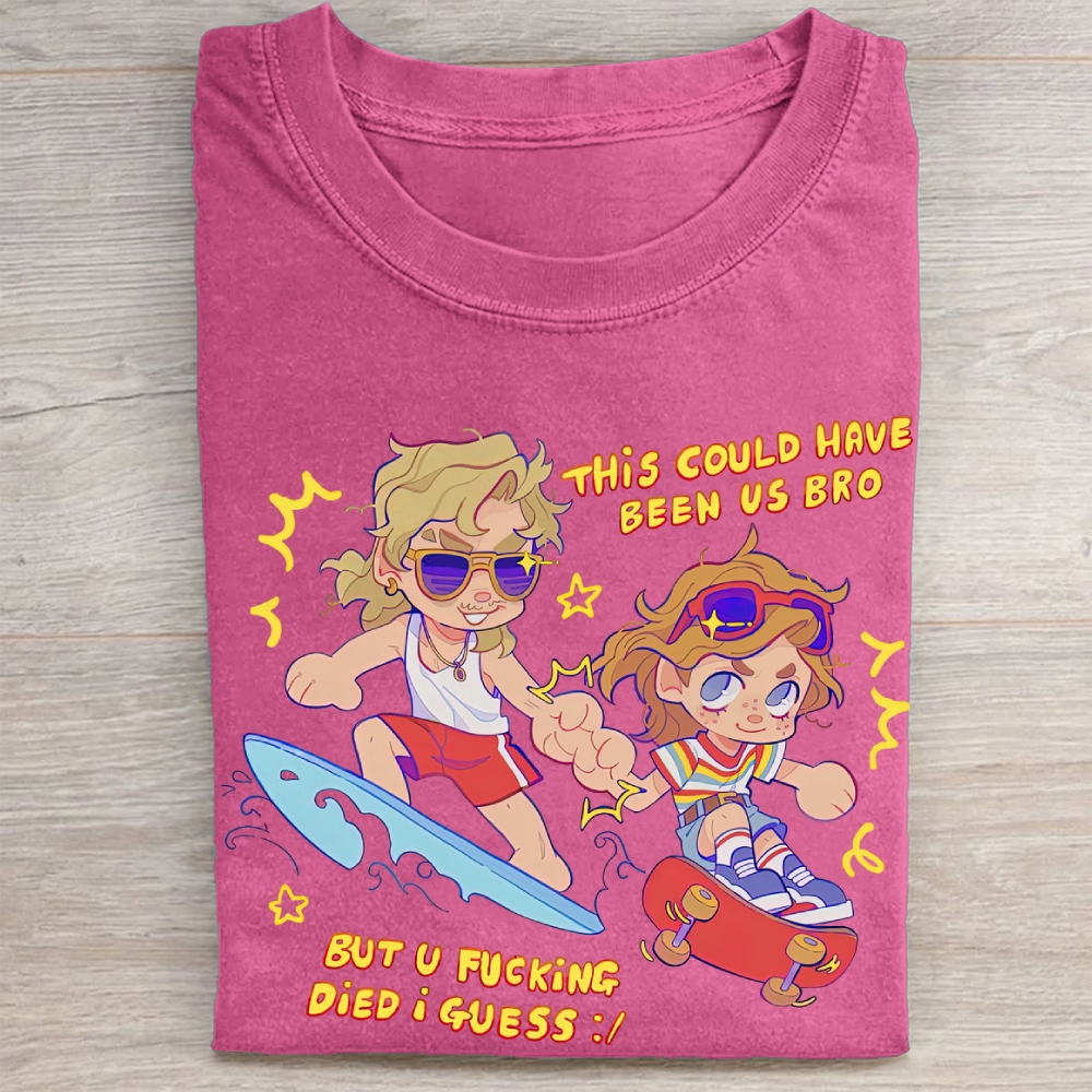 "This Could Have Been Us" Stranger Things Surf Skate Vintage Washed Tee