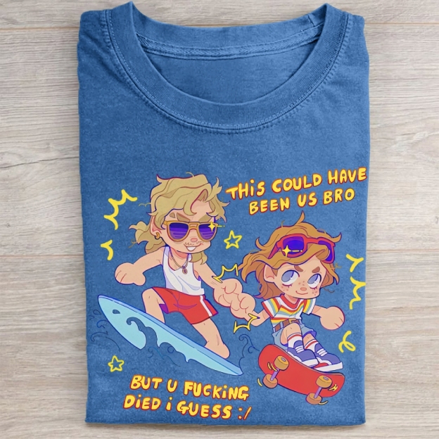 "This Could Have Been Us" Stranger Things Surf Skate Vintage Washed Tee