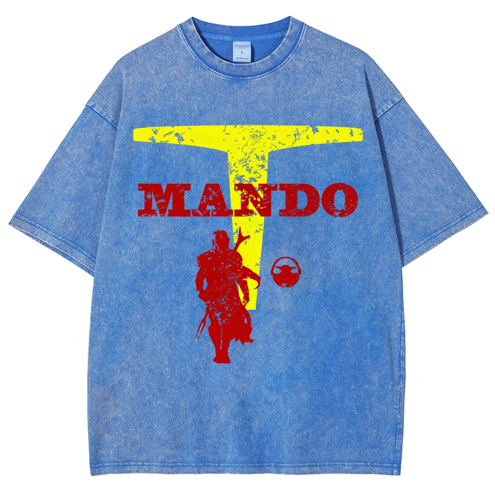 Space Warrior Parody Washed T-Shirt 