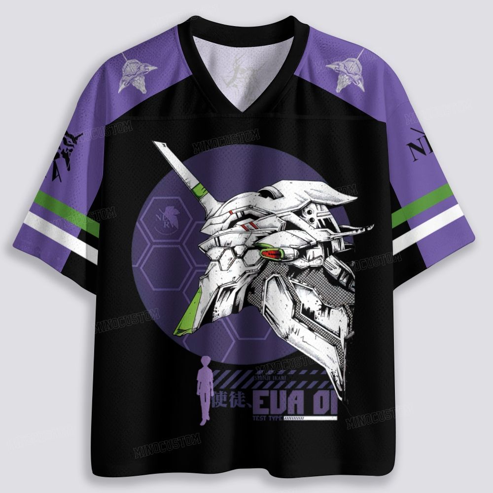 Cyber Mecha Silhouette Graphic Breathable Mesh Jersey