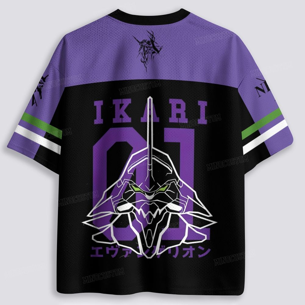 Cyber Mecha Silhouette Graphic Breathable Mesh Jersey 
