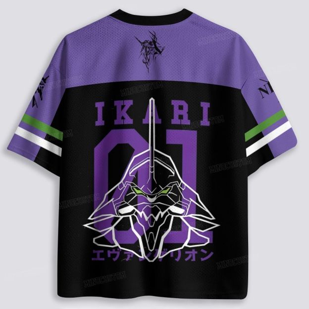Cyber Mecha Silhouette Graphic Breathable Mesh Jersey 