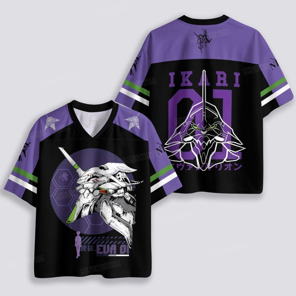 Cyber Mecha Silhouette Graphic Breathable Mesh Jersey 
