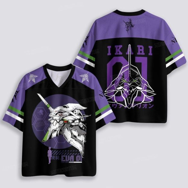Cyber Mecha Silhouette Graphic Breathable Mesh Jersey 