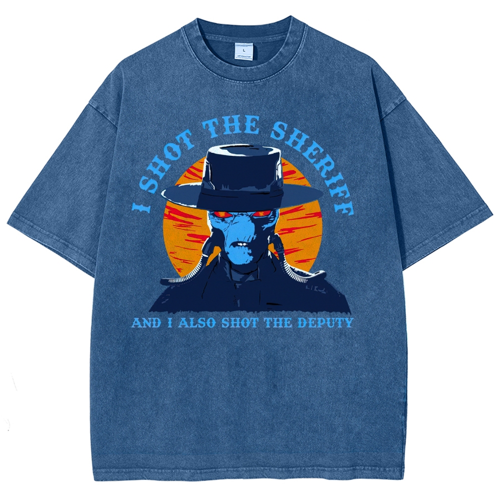 "I Shot The Sheriff" Cad Bane Washed T-Shirt