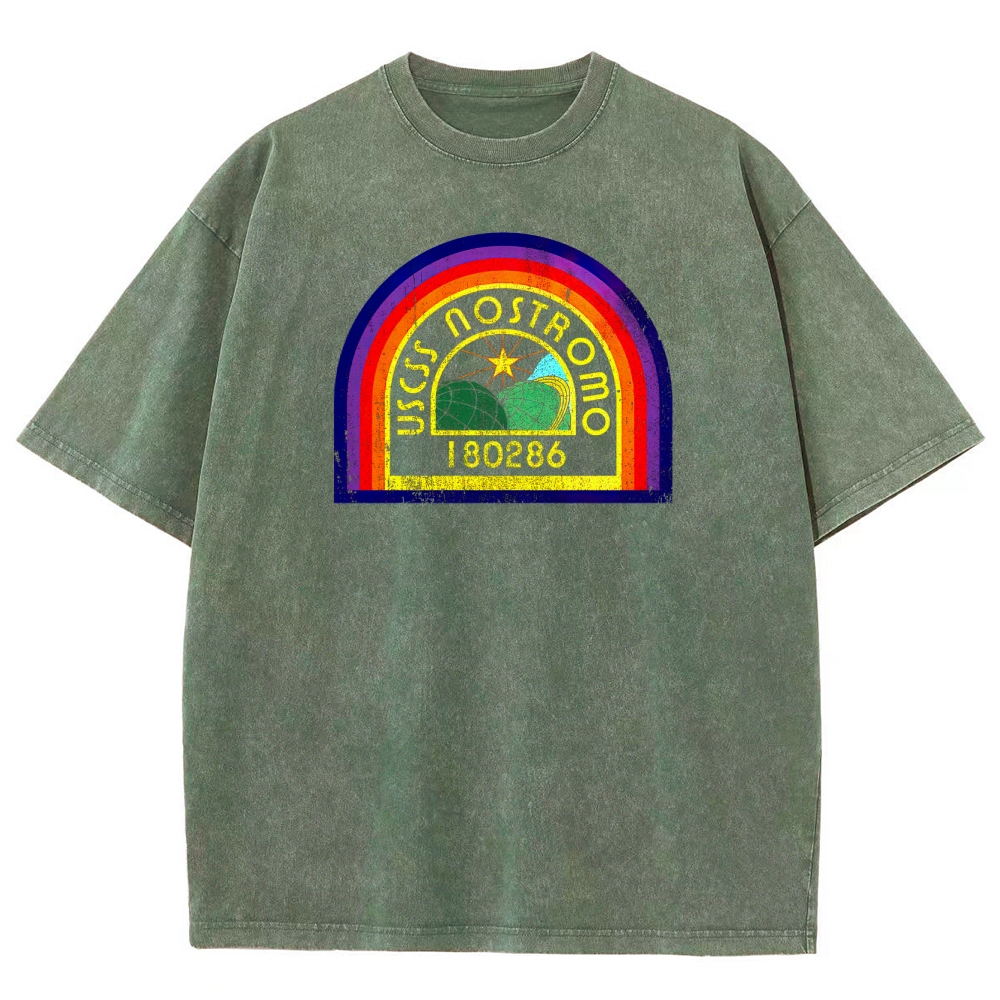 "USCSS Nostromo" Alien Washed T-Shirt