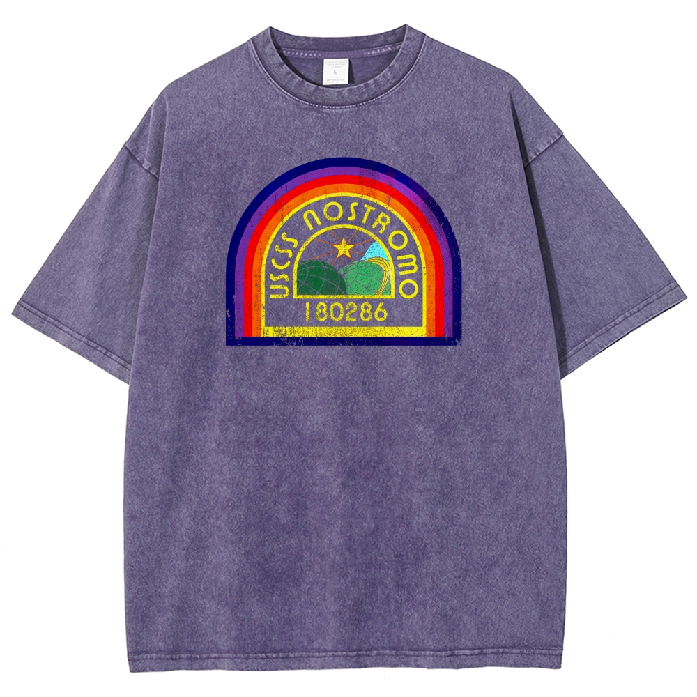 "USCSS Nostromo" Alien Washed T-Shirt